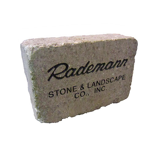 Large Engraved Brick Rademann Stone